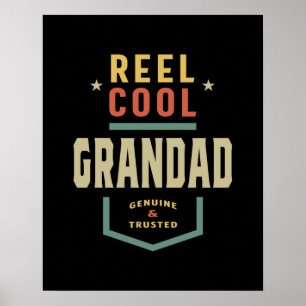 Mannen Product Reel Cool Grandad Vist Gift Poster