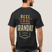 Mannen Product Reel Cool Grandad Vist Gift T-shirt (Achterkant)
