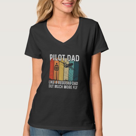 Mannen proefbiljet voor een pilotenvader t-shirt (Voorkant)