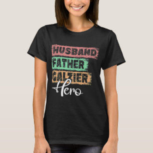 Mannen professievader held vader Glazier T-shirt
