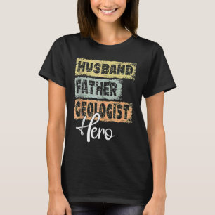 Mannen professievader heldster Geoloog T-shirt