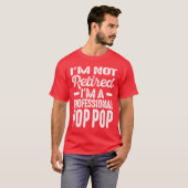 Mannen Professional PopPop Retirement Gift T-shirt (Voorkant volledig)