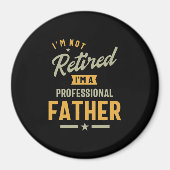 Mannen professionele vader in ruste magneet (Voorkant)