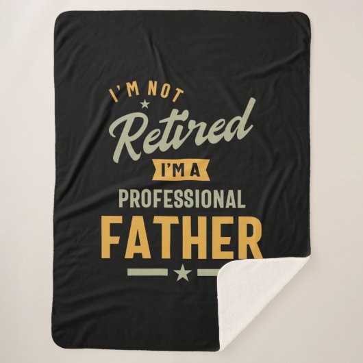 Mannen professionele vader in ruste sherpa deken (Voorkant)