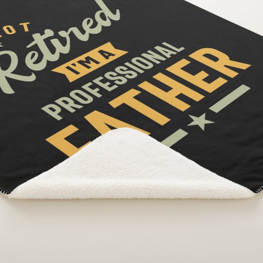 Mannen professionele vader in ruste sherpa deken (3/4)