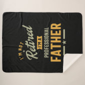 Mannen professionele vader in ruste sherpa deken (Voorkant (horizontaal))