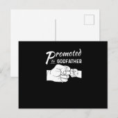 Mannen promoot de godfather oomvaders dag cadeau aankondigingskaart (Voorkant / Achterkant)