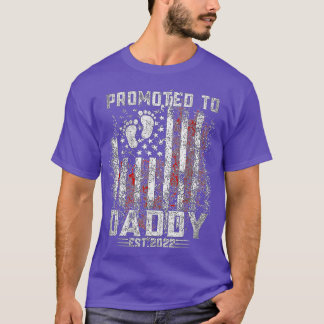 Mannen promoot naar papa 2022 eerste vaderdag t-shirt