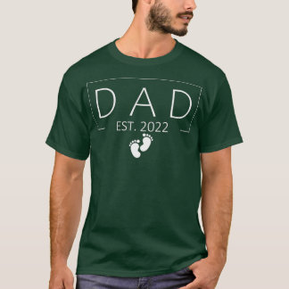Mannen promoot naar papa 2022 eerste vaderdag t-shirt