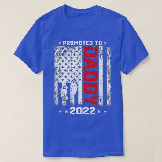 Mannen promoot naar papa 2022 eerste vaderdag t-shirt (Design voorkant)