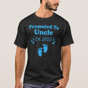 Mannen promotie voor Oom 2023 Zwangerschap Aankond T-shirt