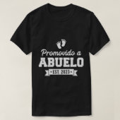 Mannen Promovido A Abuelo 2023, Spaanse opa Prom T-shirt (Design voorkant)