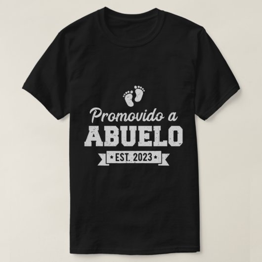 Mannen Promovido A Abuelo 2023, Spaanse opa Prom T-shirt (Design voorkant)