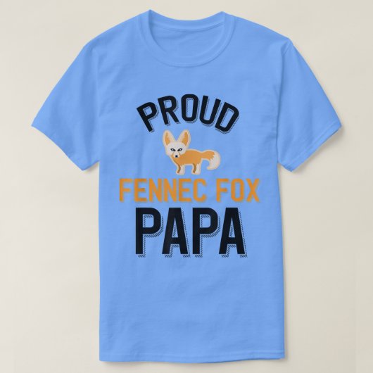 Mannen Proud Fennec voor Papa T-shirt (Design voorkant)