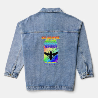 Mannen Proud Gay Boys Pride LGBTQ Gay Bijenkweker Denim Jacket