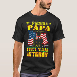 Mannen proud Papa van een Vietnamese veteraan-lege T-shirt