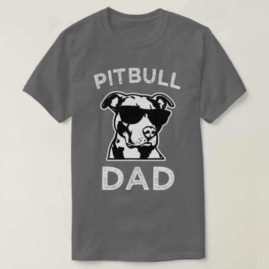 Mannen Proud Pitbull Pap Mannen Pit Bull Dog grapp T-shirt (Design voorkant)