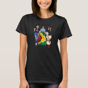 Mannen Proud Puerto Rican Guyana rots patriotic F T-shirt
