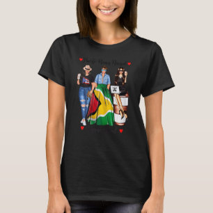 Mannen Proud Puerto Rican Guyana rots patriotic F T-shirt
