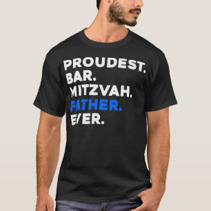 Mannen PROUDEST BAR MITZVAH VADER OOIT Joods LICHA T-shirt