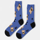 Mannen Pug dog Sokken (Links)