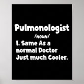Mannen Pulmonologist Definition Surgery Doctor Pul Poster (Voorkant)