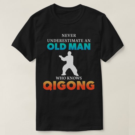 Mannen Qi Gong Chi Kung Practitioners Yoga Meditat T-shirt (Design voorkant)