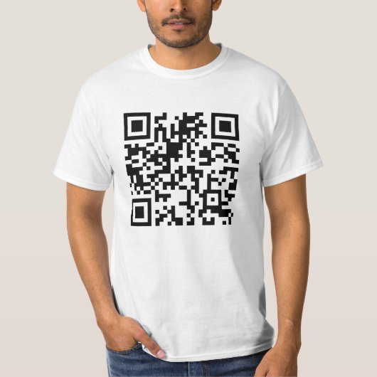 Mannen Qr-code T-shirt (Voorkant)
