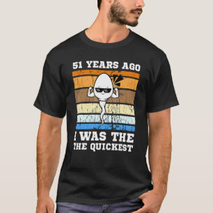Mannen quickest-zwemmer 51 jaar geleden, snelste s t-shirt
