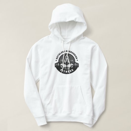 Mannen RA Fitness Gladiator Hoodie (Design voorkant)