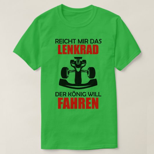 Mannen racebus met chauffeur — Formule sport Fa T-shirt (Design voorkant)