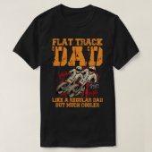 Mannen raceflatbaanontwerp voor een Fla T-shirt (Design voorkant)