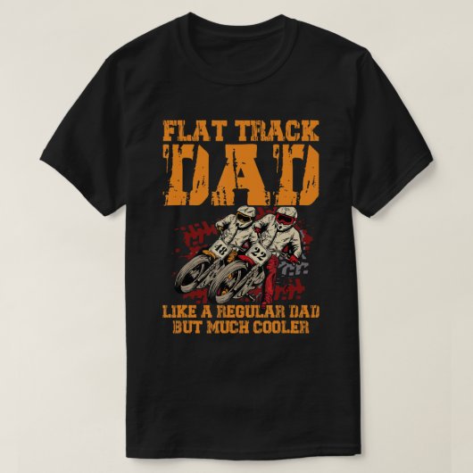 Mannen raceflatbaanontwerp voor een Fla T-shirt (Design voorkant)