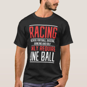 Mannen racing omdat Football slechts één bal verei T-shirt