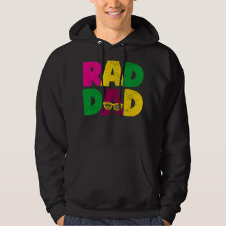 Mannen Rad Dad Funny Cool 80's Retro Style Hoodie