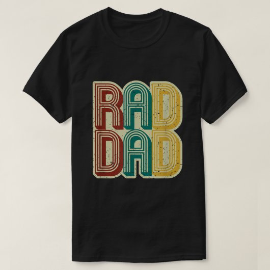 Mannen Rad Pap Shirt Retro Fathers Day Gift (Design voorkant)