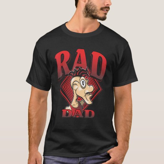 Mannen Rad Papa Classic 90s Beste Papa Papa T-shirt (Voorkant)