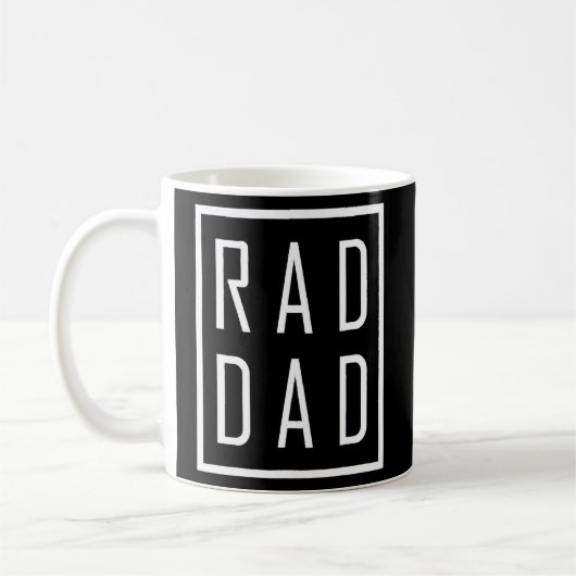 Mannen Rad Papa Cool Vaders Ontwerp Voor Vaders Pa Koffiemok (Links)