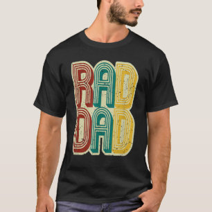 Mannen Rad Papa Retro Vaders Dag T-shirt