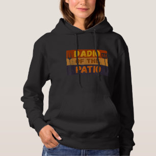 Mannen radio van Patio Grappige  stijl grillen F Hoodie