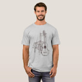 Mannen Raglan Shirt (Voorkant volledig)