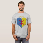 Mannen Raglan Shirt Kabylië (Voorkant volledig)