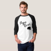 Mannen Ragland Baseball T Shirt Papa Beer (Voorkant volledig)