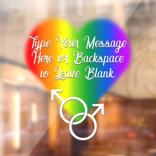 Mannen Rainbow Pride Decal (Vel 2)