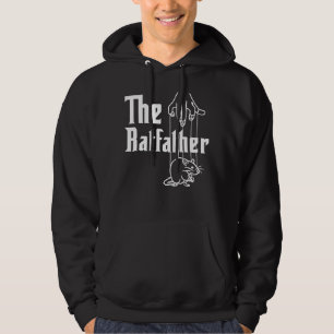 Mannen Ratfather Rat Dad Rodent Animal Fathers D Hoodie