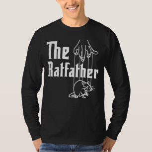 Mannen Ratfather Rat Dad Rodent Animal Fathers D T-shirt