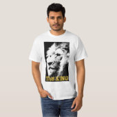 Mannen rattenrokken Moderne Sjabloon Lionpitten T-shirt (Voorkant volledig)