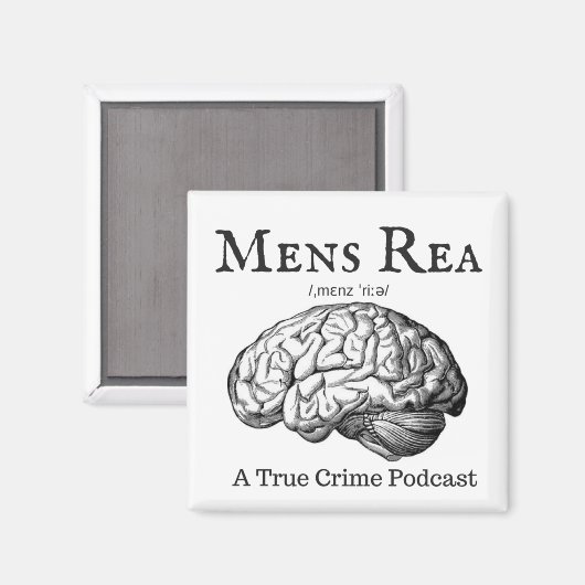 Mannen Rea Magnet Square (Voorkant / Achterkant)