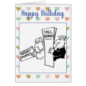 Mannen Reading Books of Short & Tall Stories Joke (Voorkant)