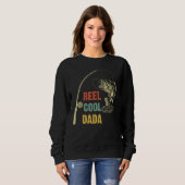 Mannen Real Cool Dada Vist papa Vaderdag Trui (Voorkant volledig)